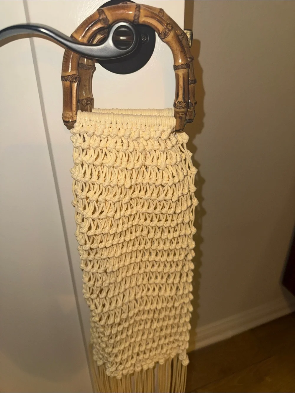 J. Crew handmade macramé
